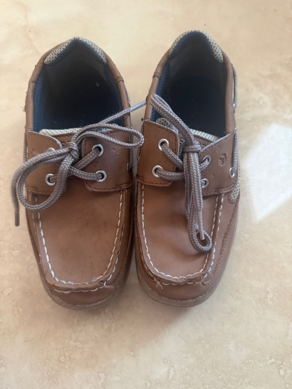 Kids Sperry Brown Boat Shoes